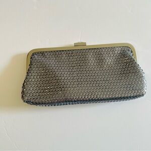 Aldo Silver Clutch‎ Elegant Wristlet